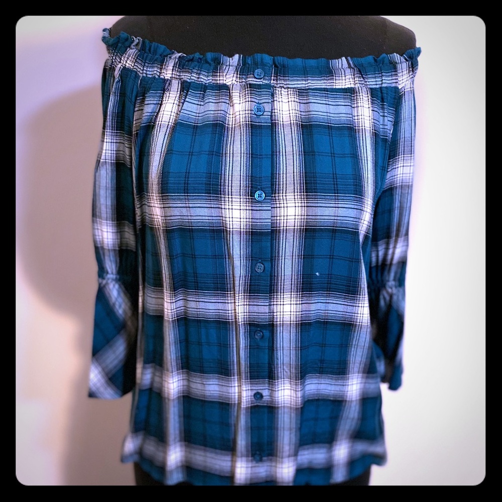 New York and Company off the shoulder blouse.